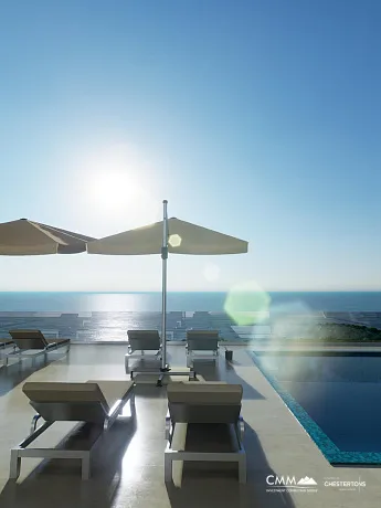 Luxury 4-Story Complex with a Pool and Panoramic Sea View